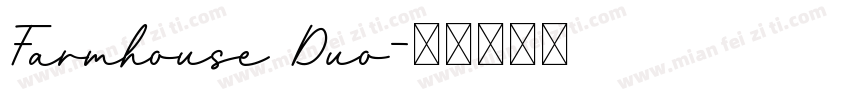 Farmhouse Duo字体转换